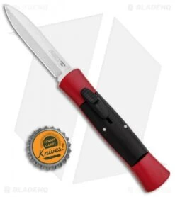AKC 007 Concord OTF Automatic Dagger Knife Red/Black (2.75" Satin) -Akc Sales Store AKC 007 Concord OTF Red Satin Dagger GX 30498 jr bottlecap