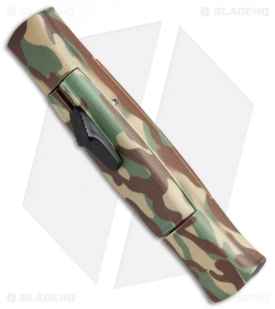 AKC 077 Concord OTF Automatic Knife Green Camo (3.25" Gold ) 2 AKC 077 Concord OTF Automatic Knife Green Camo (3.25" Gold ) - Image 2