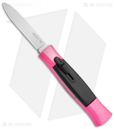 AKC 077 Concord OTF Automatic Knife Hot Pink (3.25" Satin) 1 AKC 077 Concord OTF Automatic Knife Hot Pink (3.25" Satin)