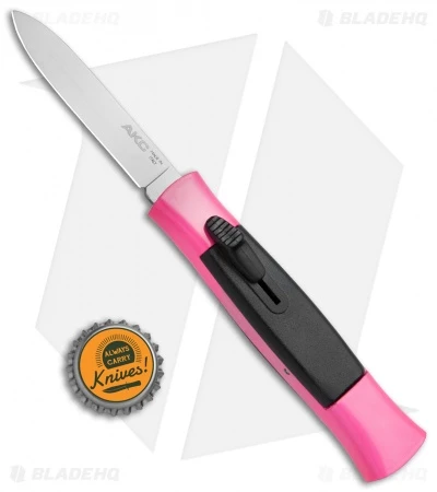AKC 077 Concord OTF Automatic Knife Hot Pink (3.25" Satin) 4 AKC 077 Concord OTF Automatic Knife Hot Pink (3.25" Satin) - Image 4