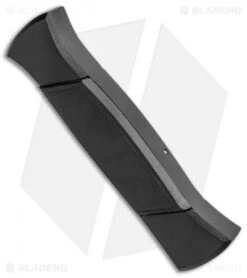 AKC 777 Blackfinger Dagger OTF Automatic Knife Black (3.375" Satin) -Akc Sales Store AKC 777 Blackfinger Dagger OTF Auto Black Satin BHQ 50807 jr side