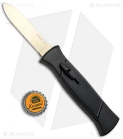 AKC 777 Blackfinger OTF Automatic Knife Black (3.25" Gold Flat) -Akc Sales Store AKC 777 Blackfinger OTF Auto Black Gold Flat BHQ 92039 jr bottlecap