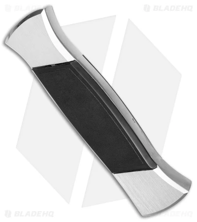 AKC 777 Blackfinger Tanto OTF Automatic Knife Brushed Aluminum (3.375" Black) 3 AKC 777 Blackfinger Tanto OTF Automatic Knife Brushed Aluminum (3.375" Black) - Image 3