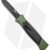 AKC 777 Blackfinger OTF Automatic Knife Green/Black (3.375" Black Flat)