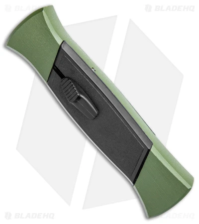 AKC 777 Blackfinger OTF Automatic Knife Green/Black (3.375" Black Flat) 2 AKC 777 Blackfinger OTF Automatic Knife Green/Black (3.375" Black Flat) - Image 2