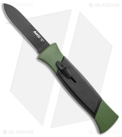 AKC 777 Blackfinger OTF Automatic Knife Green/Black (3.375" Black Flat) 1 AKC 777 Blackfinger OTF Automatic Knife Green/Black (3.375" Black Flat)