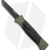 AKC 777 Blackfinger OTF Automatic Knife Green/Black (3.375" Black Tanto )