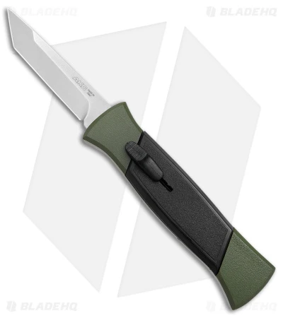 AKC 777 Blackfinger OTF Automatic Knife Green/Black (3.375" Satin Tanto) 1 AKC 777 Blackfinger OTF Automatic Knife Green/Black (3.375" Satin Tanto)