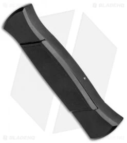 AKC 777 Blackfinger Tanto OTF Automatic Knife Black (3.375" Black) -Akc Sales Store AKC 777 Blackfinger Tanto OTF Auto Black Black BHQ 87414 jr side