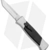 AKC 777 Blackfinger Tanto OTF Automatic Knife Brushed Aluminum (3.375" SW)