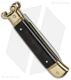 AKC Shot Puller 8" Lever Lock Italian Auto Ebony W/ Brass (3.2" Polish Flat) 6 AKC Shot Puller 8" Lever Lock Italian Auto Ebony W/ Brass (3.2" Polish Flat) -Akc Sales Store AKC 8in Shot Puller LL Ebony Wood Brass BP 19885 jr side