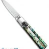 AKC Classic 6" Lever Lock Automatic Italian Knife Abalone (2.25" Satin)