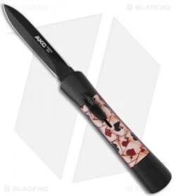 AKC Concord Dagger OTF Automatic Knife Aces (3.25" Black)