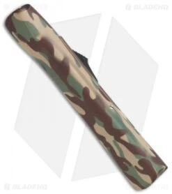 AKC Concord OTF Automatic Knife Camo Rubber (3.25" Gold) -Akc Sales Store AKC Concord OTF Camo Rubber Gold BHQ 72046 jr side