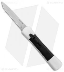 AKC Concord Tanto OTF Automatic Knife White/Black (3.25" Satin)