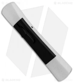 AKC Concord Tanto OTF Automatic Knife White/Black (3.25" Satin) -Akc Sales Store AKC Concord Tanto White Black Satin BHQ 90286 er spine