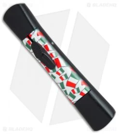 AKC Concord OTF Automatic Knife Italy Flag (3.25" Flat Satin) -Akc Sales Store AKC Concord italy flag flat satin BHQ 75609 er spine
