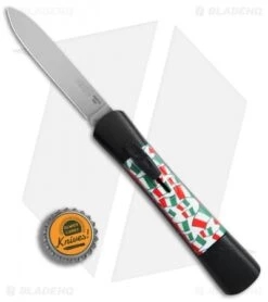 AKC Concord OTF Automatic Knife Italy Flag (3.25" Flat Satin) -Akc Sales Store AKC Concord italy flag flat satin BHQ 75609 jr bottlecap