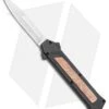 AKC F-16 D/A Bayonet OTF Automatic Knife Black/Wood (3.3" Satin)