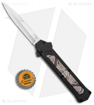 AKC F-16 D/A Bayonet OTF Automatic Knife Diamondback (3.3" Satin) 4 AKC F-16 D/A Bayonet OTF Automatic Knife Diamondback (3.3" Satin) - Image 4