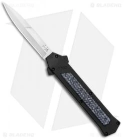 AKC F-16 D/A Bayonet OTF Automatic Knife Weave (3.3" Satin)