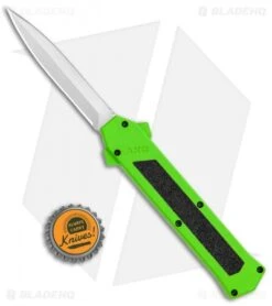 AKC F-16 D/A Dagger OTF Automatic Knife Neon Green (3.3" Satin) 7 AKC F-16 D/A Dagger OTF Automatic Knife Neon Green (3.3" Satin) -Akc Sales Store AKC F 16 DA Dagger OTF Auto Neon Green Satin BHQ 113380 jr bottlecap