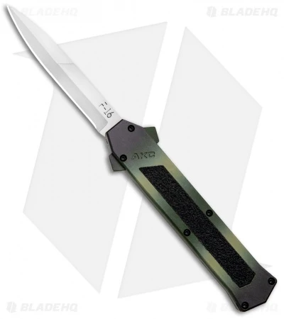 AKC F-16 D/A Bayonet OTF Automatic Knife OD Green Camo (3.4" Satin) 1 AKC F-16 D/A Bayonet OTF Automatic Knife OD Green Camo (3.4" Satin)