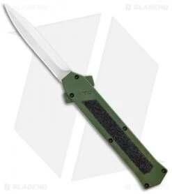 AKC F-16 D/A Dagger OTF Automatic Knife OD Green (3.3" Satin)