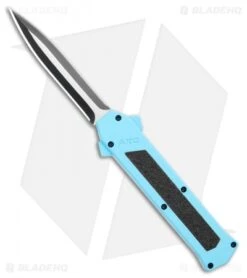 AKC F-16 D/A Dagger OTF Automatic Knife Teal (3.3" Two Tone)