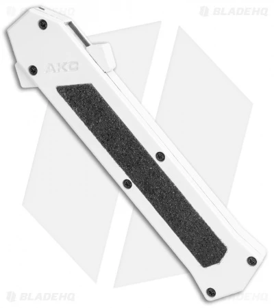 AKC F-16 D/A Dagger OTF Automatic Knife White (3.3" Two Tone) 2 AKC F-16 D/A Dagger OTF Automatic Knife White (3.3" Two Tone) - Image 2