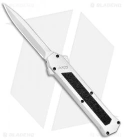 AKC F-16 D/A Dagger OTF Automatic Knife White (3.3" Satin)