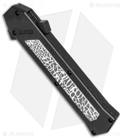 AKC F-16 D/A Bayonet OTF Automatic Knife Iguana (3.3" Satin) 2 AKC F-16 D/A Bayonet OTF Automatic Knife Iguana (3.3" Satin) - Image 2