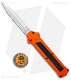 AKC F-16 D/A Bayonet OTF Automatic Knife Orange (3.3" Satin) -Akc Sales Store AKC F 16 Orange DA OTF Auto Bayo Satin GX 37616 jr bottlecap