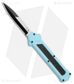 AKC F-16 D/A Bayonet OTF Automatic Knife Teal (3.3" Two Tone)