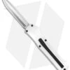 AKC F-20 D/A Spear Point OTF Automatic Knife White Aluminum (3.6" Satin)