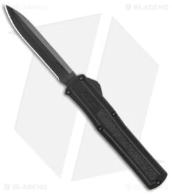 AKC F-20 D/A OTF Automatic Knife Black Aluminum (3.6" Black)