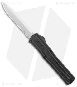 AKC F-20 D/A OTF Spear Point Automatic Knife Black CF (3.6" Satin)