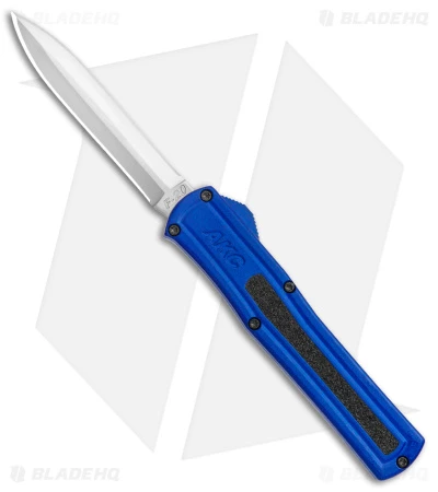 AKC F-20 D/A Dagger OTF Automatic Knife Blue Aluminum (3.6" Satin) 1 AKC F-20 D/A Dagger OTF Automatic Knife Blue Aluminum (3.6" Satin)