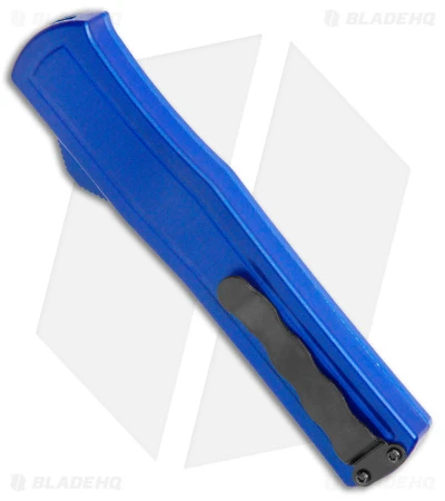 AKC F-20 D/A Dagger OTF Automatic Knife Blue Aluminum (3.6" Satin) 3 AKC F-20 D/A Dagger OTF Automatic Knife Blue Aluminum (3.6" Satin) - Image 3