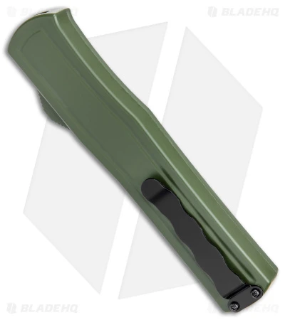 AKC F-20 D/A Dagger OTF Automatic Knife OD Green Aluminum (3.55" Black) 3 AKC F-20 D/A Dagger OTF Automatic Knife OD Green Aluminum (3.55" Black) - Image 3