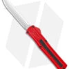 AKC F-20 D/A Dagger OTF Automatic Knife Red Aluminum (3.6" Satin)
