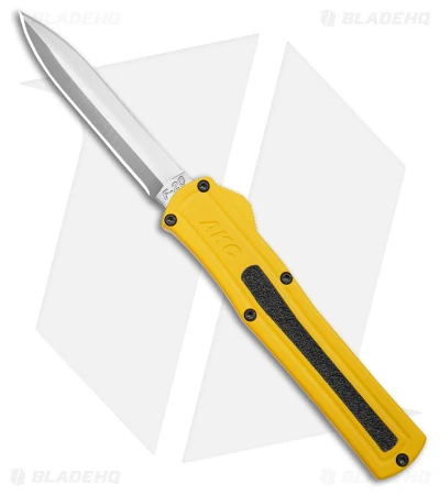 AKC F-20 D/A Drop Point OTF Automatic Knife Yellow (3.6" Satin) 1 AKC F-20 D/A Drop Point OTF Automatic Knife Yellow (3.6" Satin)