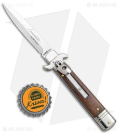 AKC Leverletto 7.75" Lever Lock Auto Italian Knife Cocobolo (3.3" Satin Bayonet) -Akc Sales Store AKC Leverletto LL Auto Italian Cocobolo Satin Bayo BHQ 139808 jr bottlecap