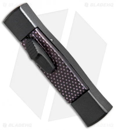 AKC Minion Concord OTF Automatic Knife Black/Sim Carbon Fiber (2.3" Black Flat) 2 AKC Minion Concord OTF Automatic Knife Black/Sim Carbon Fiber (2.3" Black Flat) - Image 2
