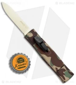 AKC Minion Concord OTF Automatic Knife Green Camo (2.3" Gold) -Akc Sales Store AKC Minion Concord OTF Green Camo Gold BHQ 72048 jr bottlecap