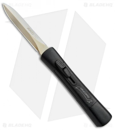 AKC Concord OTF Automatic Knife Black (3.25" Gold Dagger) 1 AKC Concord OTF Automatic Knife Black (3.25" Gold Dagger)