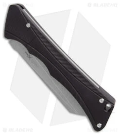 Akc Sales Store -Akc Sales Store AKC Smarty Automatic Knife Button Lock Black Aluminum Stonewash2 spine kc