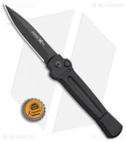 AKC X-treme Ace Automatic Knife Black (3.6" Black) 7 AKC X-treme Ace Automatic Knife Black (3.6" Black) -Akc Sales Store AKC X TREME ACE Side Opening Automatic Knife Black Black BHQ 100384 kp bottle cap