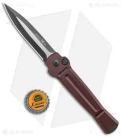 AKC X-treme Ace Automatic Knife Brown (3.6" Two Tone) -Akc Sales Store AKC X treme Ace Auto Brown TT BHQ 136122 jr bottlecap