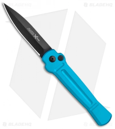AKC X-treme Ace Automatic Knife Light Blue (3.6" Black) 1 AKC X-treme Ace Automatic Knife Light Blue (3.6" Black)